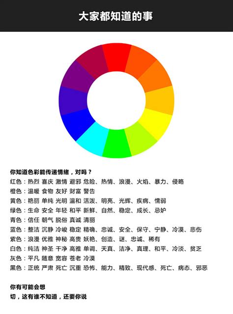 顏色代表的心情|色彩心理学：色彩关联与意义（颜色情绪与性格）